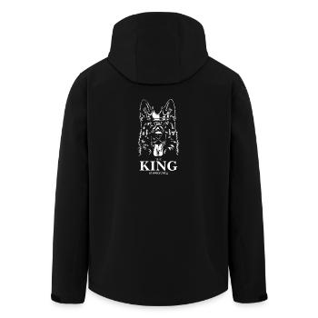 Berger allemand Roi de tout Chiens - Veste softshell homme en polyester recyclé Stanley/Stella - noir - Dos - AI Model Male 185 light (185cm)