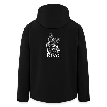 Berger allemand Roi de tout Chiens - Veste softshell homme en polyester recyclé Stanley/Stella - noir - Dos - AI Model Male 185 light (185cm)