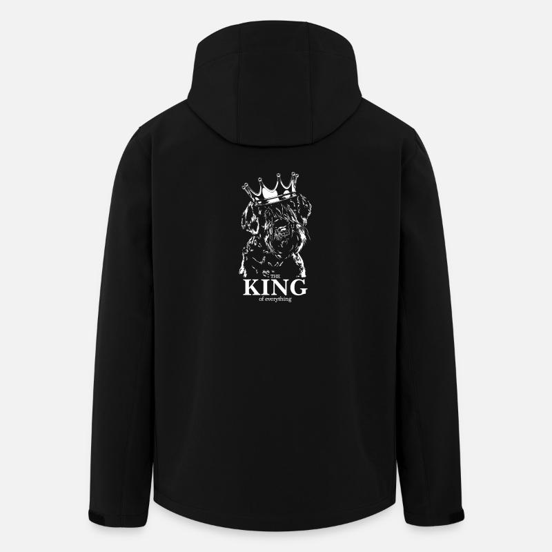 Schnauzer géant Roi de tout Chiens Wilsigns - Veste softshell homme en polyester recyclé Stanley/Stella - noir