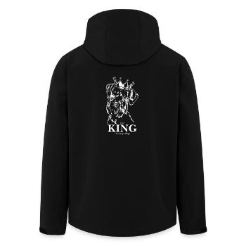 Giant Schnauzer King of everything Dogs Wilsigns - Men’s Recycled Softshell Jacket by Stanley/Stella - black - Back - AI Model Male 185 light (185cm)