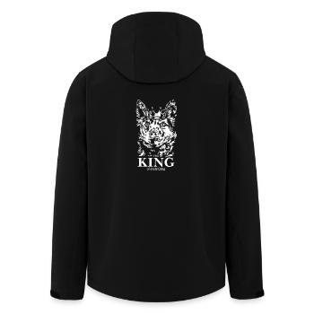 Mudi Roi de tout Dire Chiens Wilsigns - Veste softshell homme en polyester recyclé Stanley/Stella - noir - Dos - AI Model Male 185 light (185cm)