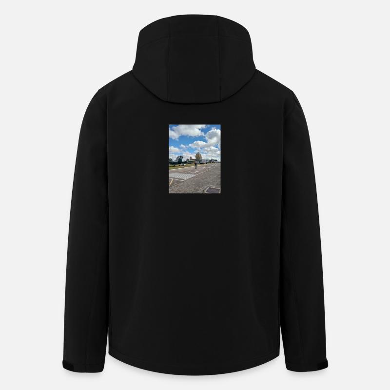 Aviation classique exposée - Veste softshell homme en polyester recyclé Stanley/Stella - noir