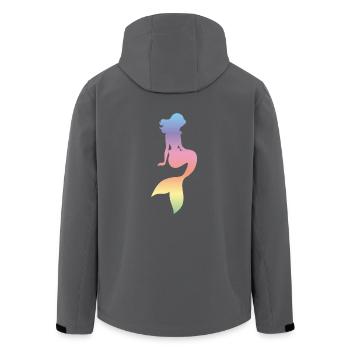 Meerjungfrau - Recycelte Männer Softshell-Jacke von Stanley/Stella - Schwarz - Hinten - AI Model Male 185 light (185cm)