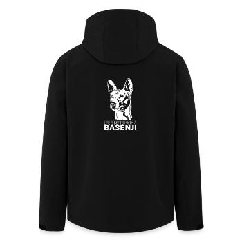 Basenji life is better Hundespruch Hunde Wilsigns - Recycelte Männer Softshell-Jacke von Stanley/Stella - Schwarz - Hinten - AI Model Male 185 light (185cm)