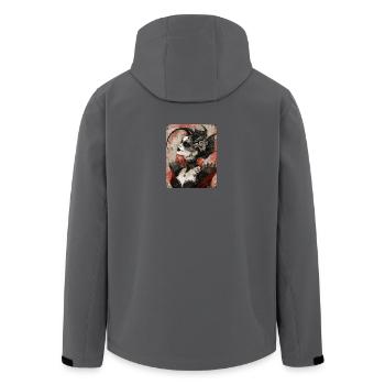 Dark Gothic Diva - Recycelte Männer Softshell-Jacke von Stanley/Stella - Schwarz - Hinten - AI Model Male 185 light (185cm)