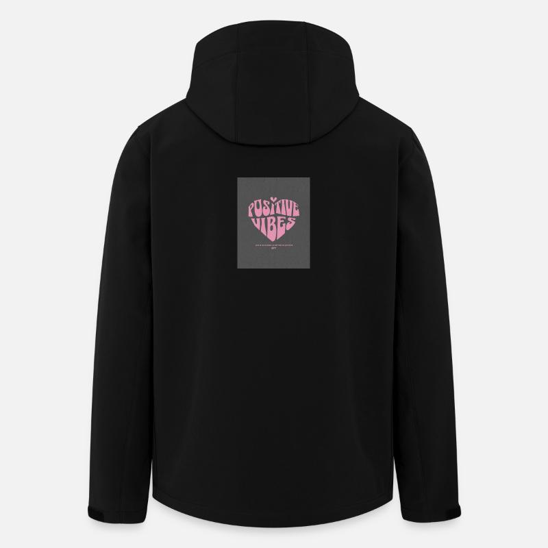 Positive Vibes Herz - Recycelte Männer Softshell-Jacke von Stanley/Stella - Schwarz