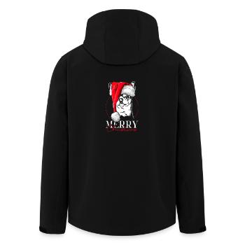 Santa Chihuahua Merry Christmas Hunde Wilsigns - Recycelte Männer Softshell-Jacke von Stanley/Stella - Schwarz - Hinten - AI Model Male 185 light (185cm)