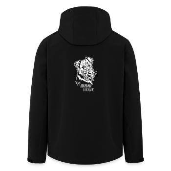 Loved by an Airedale Terrier Hunde Spruch Wilsigns - Recycelte Männer Softshell-Jacke von Stanley/Stella - Schwarz - Hinten - AI Model Male 185 light (185cm)