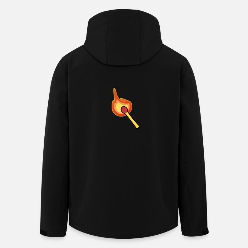 Streichholz - Recycelte Männer Softshell-Jacke von Stanley/Stella - Schwarz