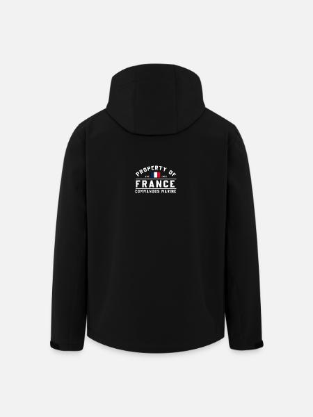 Property of France Commandos Marine - Men’s Recycled Softshell Jacket by Stanley/Stella - black