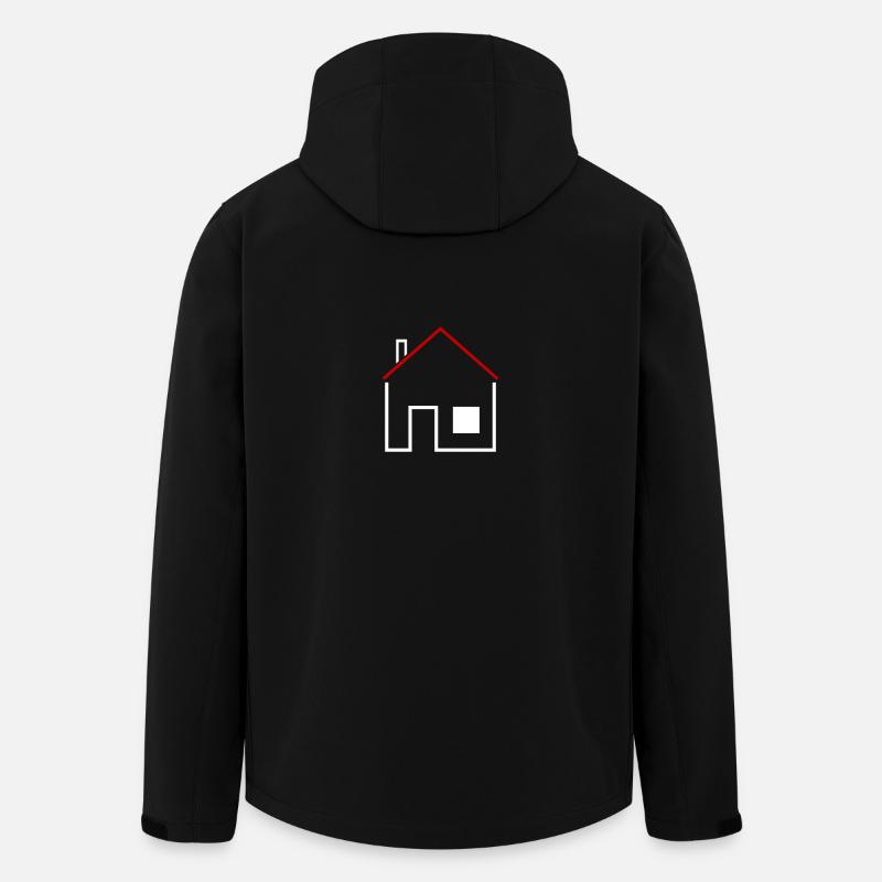 Haus - Recycelte Männer Softshell-Jacke von Stanley/Stella - Schwarz