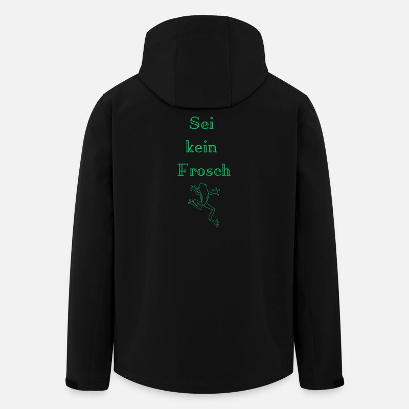 Sei kein Frosch - Recycelte Männer Softshell-Jacke von Stanley/Stella - Schwarz