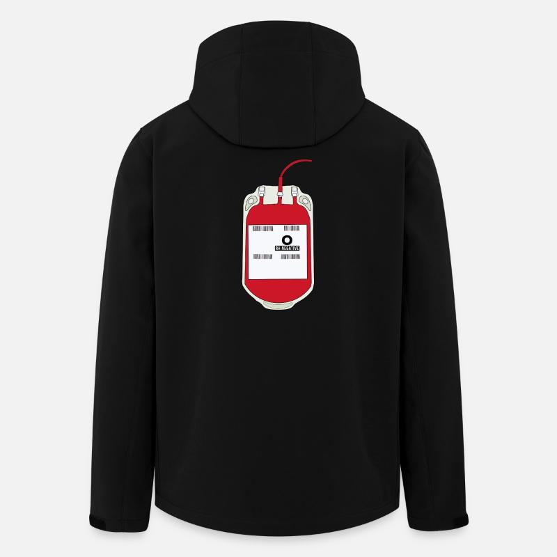 O Negative Blood Bag - Men’s Recycled Softshell Jacket by Stanley/Stella - black