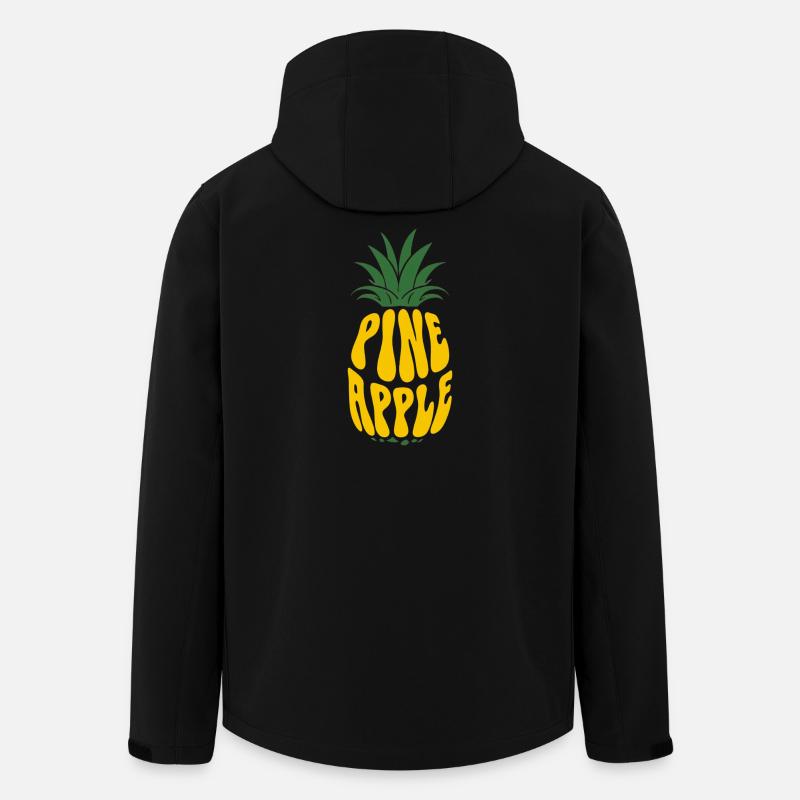Ananas Obst Ananas fruit d’ananas - Veste softshell homme en polyester recyclé Stanley/Stella - noir