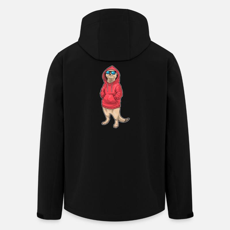 Surikat vintersolglasögon - Softshelljacka herr i återvunnen polyester Stanley/Stella - svart