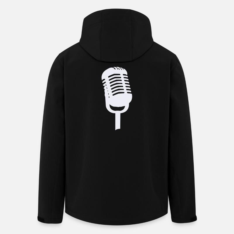 Microphone - Veste softshell homme en polyester recyclé Stanley/Stella - noir