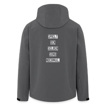 Cantina Band, Selben Song - Recycelte Männer Softshell-Jacke von Stanley/Stella - Anthrazit - Hinten - AI Model Male 185 light (185cm)