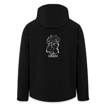 Loved by a Giant Schnauzer Hundespruch Wilsigns - Recycelte Männer Softshell-Jacke von Stanley/Stella - Schwarz - Hinten - AI Model Male 185 light (185cm)