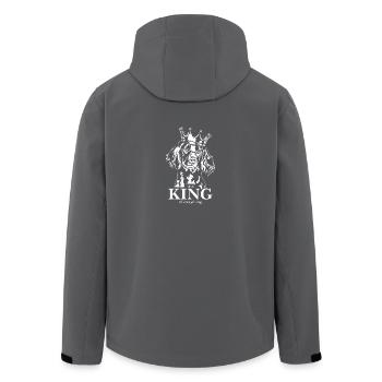 Grosser Münsterländer King of everything Wilsigns - Men’s Recycled Softshell Jacket by Stanley/Stella - black - Back - AI Model Male 185 light (185cm)