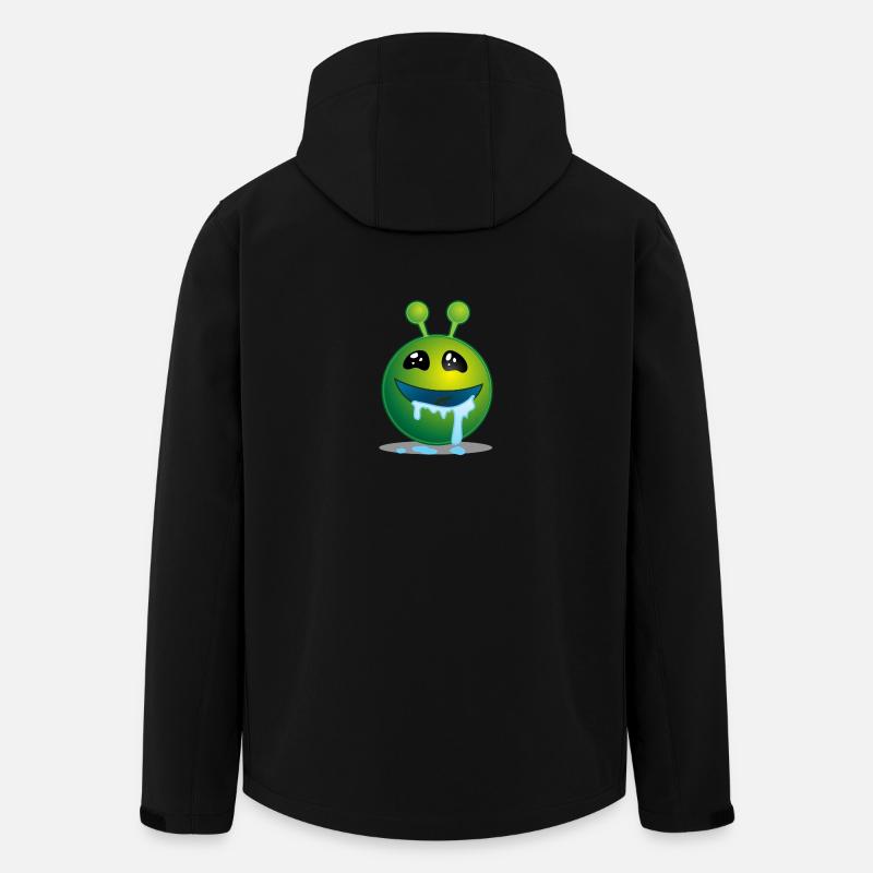 monstre vert - Veste softshell homme en polyester recyclé Stanley/Stella - noir