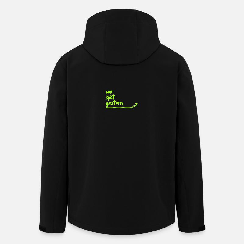 war spaet gestern - Recycelte Männer Softshell-Jacke von Stanley/Stella - Schwarz