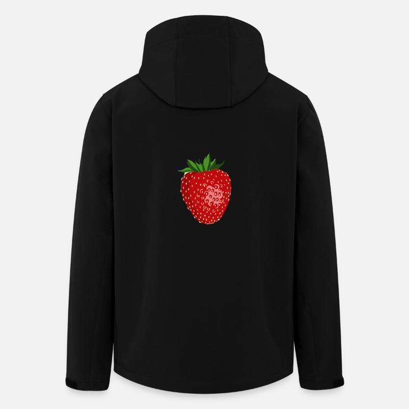 Erdbeere - Recycelte Männer Softshell-Jacke von Stanley/Stella - Schwarz