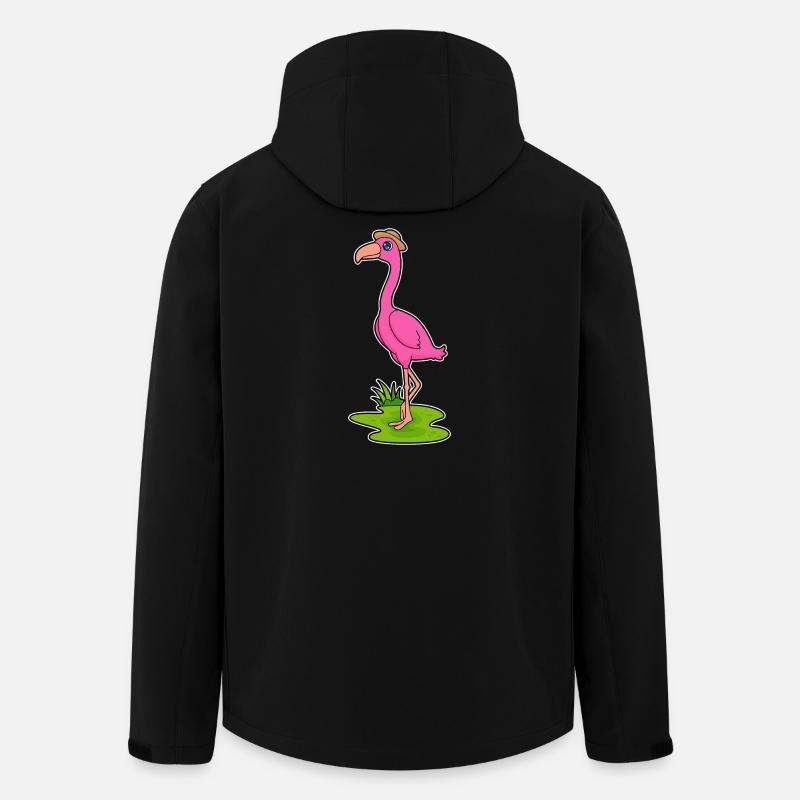 Flamingo Hat - Men’s Recycled Softshell Jacket by Stanley/Stella - black