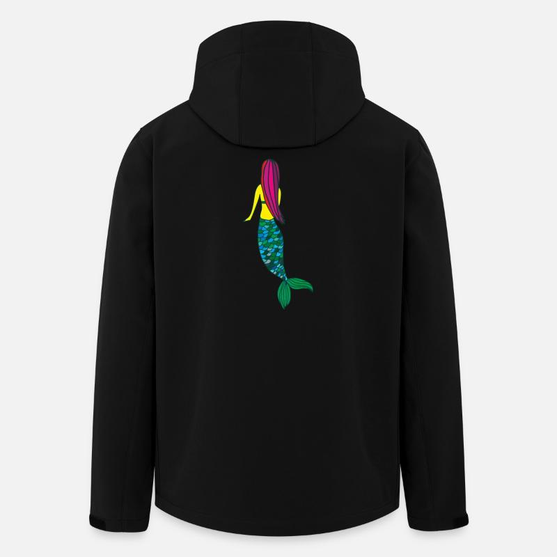 meerjungfrau - Recycelte Männer Softshell-Jacke von Stanley/Stella - Schwarz