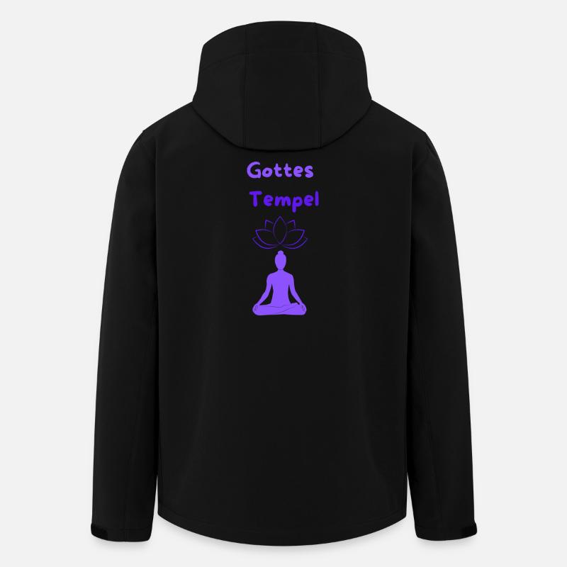 Gottes Tempel - Recycelte Männer Softshell-Jacke von Stanley/Stella - Schwarz