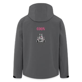 Maine Coon - The crew - Men’s Recycled Softshell Jacket by Stanley/Stella - black - Back - AI Model Male 185 light (185cm)