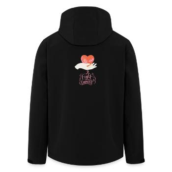 Kampf gegen Krebs - Recycelte Männer Softshell-Jacke von Stanley/Stella - Schwarz - Hinten - AI Model Male 185 light (185cm)