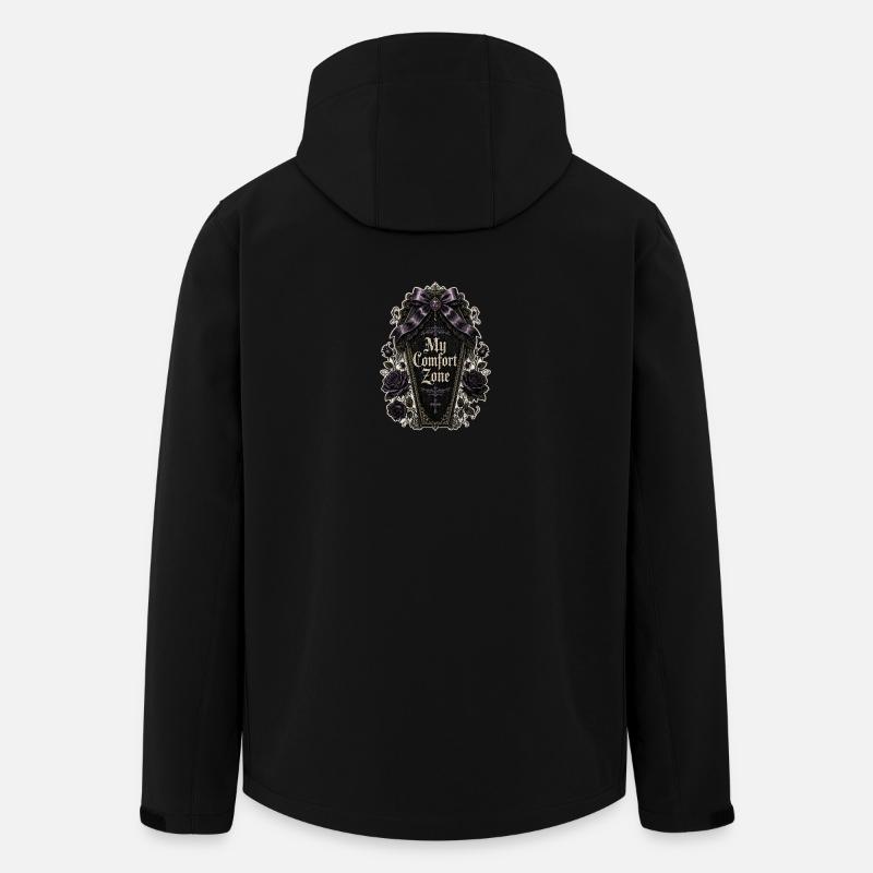 Ma zone de confort - Gothique - Veste softshell homme en polyester recyclé Stanley/Stella - noir