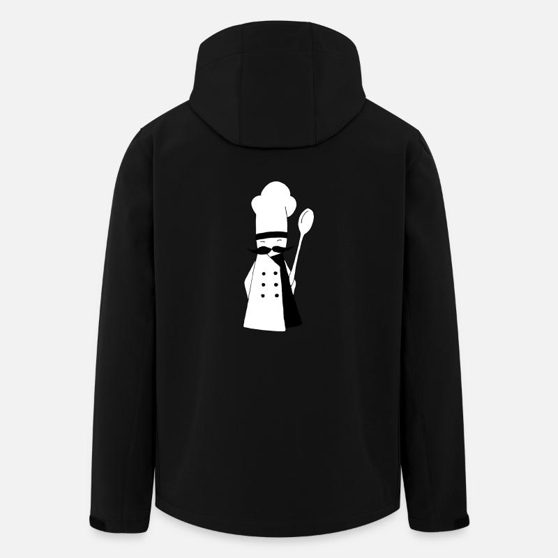 cuisinier - Veste softshell homme en polyester recyclé Stanley/Stella - noir