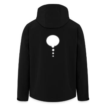 Pensée : Bubble Design - Veste softshell homme en polyester recyclé Stanley/Stella - noir - Dos - AI Model Male 185 light (185cm)