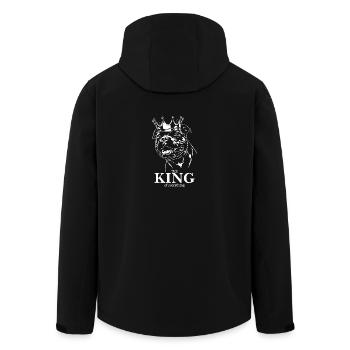 Staffordshire Bull Terrier Roi de tout Chiens - Veste softshell homme en polyester recyclé Stanley/Stella - noir - Dos - AI Model Male 185 light (185cm)