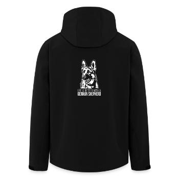 La vie de berger allemand est meilleure Chiens Chiens Wilsigns - Veste softshell homme en polyester recyclé Stanley/Stella - noir - Dos - AI Model Male 185 light (185cm)