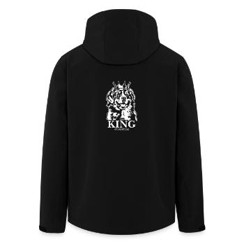 Bouvier bernois Roi de tout Chien Wilsigns - Veste softshell homme en polyester recyclé Stanley/Stella - noir - Dos - AI Model Male 185 light (185cm)