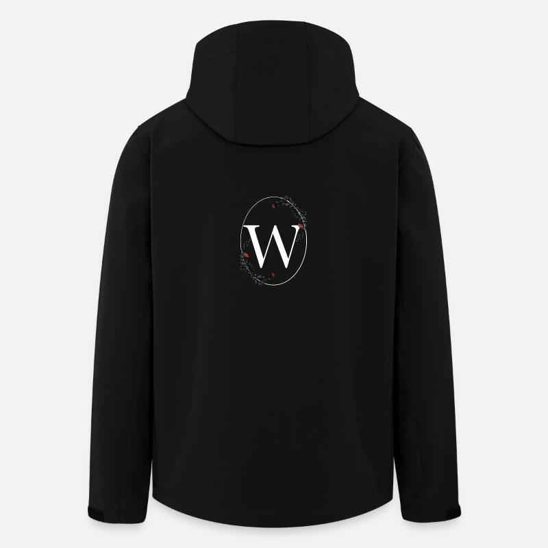 Letter W - Men’s Recycled Softshell Jacket by Stanley/Stella - black
