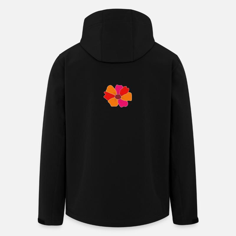 Flower - Recycelte Männer Softshell-Jacke von Stanley/Stella - Schwarz