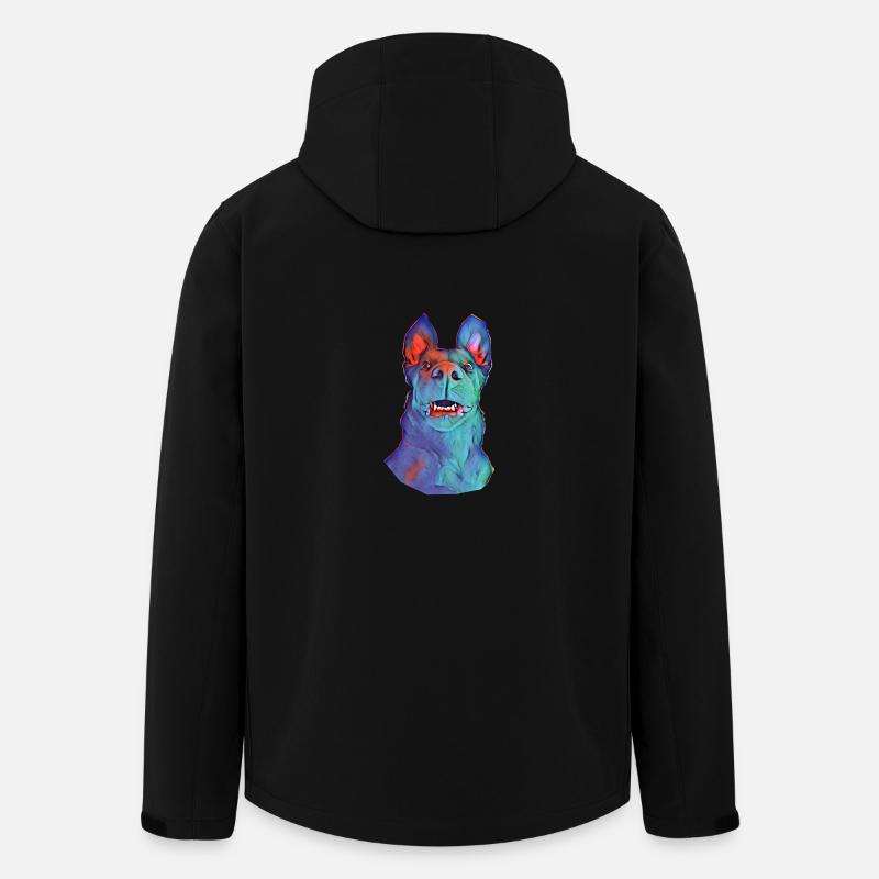 Hund - Recycelte Männer Softshell-Jacke von Stanley/Stella - Schwarz