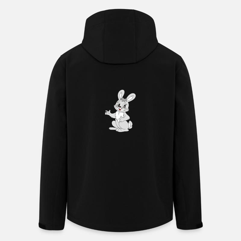 Doux lapin - Veste softshell homme en polyester recyclé Stanley/Stella - noir