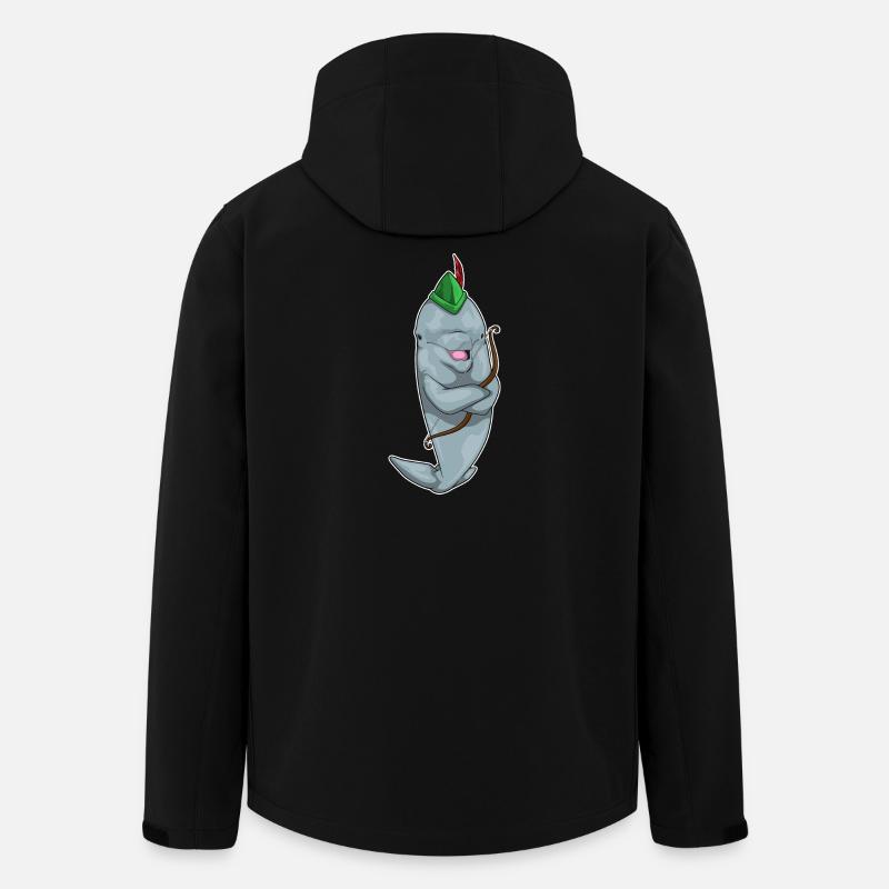 Delfin Bogenschütze Bogen - Recycelte Männer Softshell-Jacke von Stanley/Stella - Schwarz