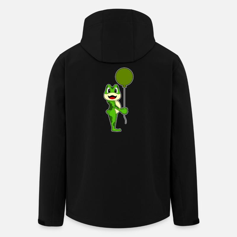 Frog Balloon - Men’s Recycled Softshell Jacket by Stanley/Stella - black