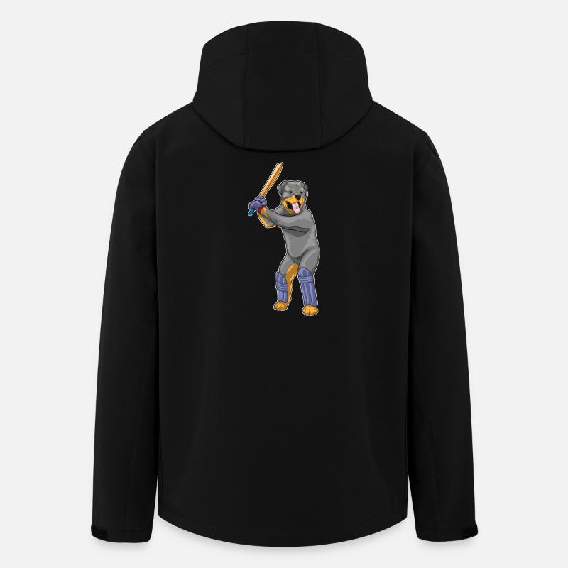 Battes de cricket Rottweiler - Veste softshell homme en polyester recyclé Stanley/Stella - noir