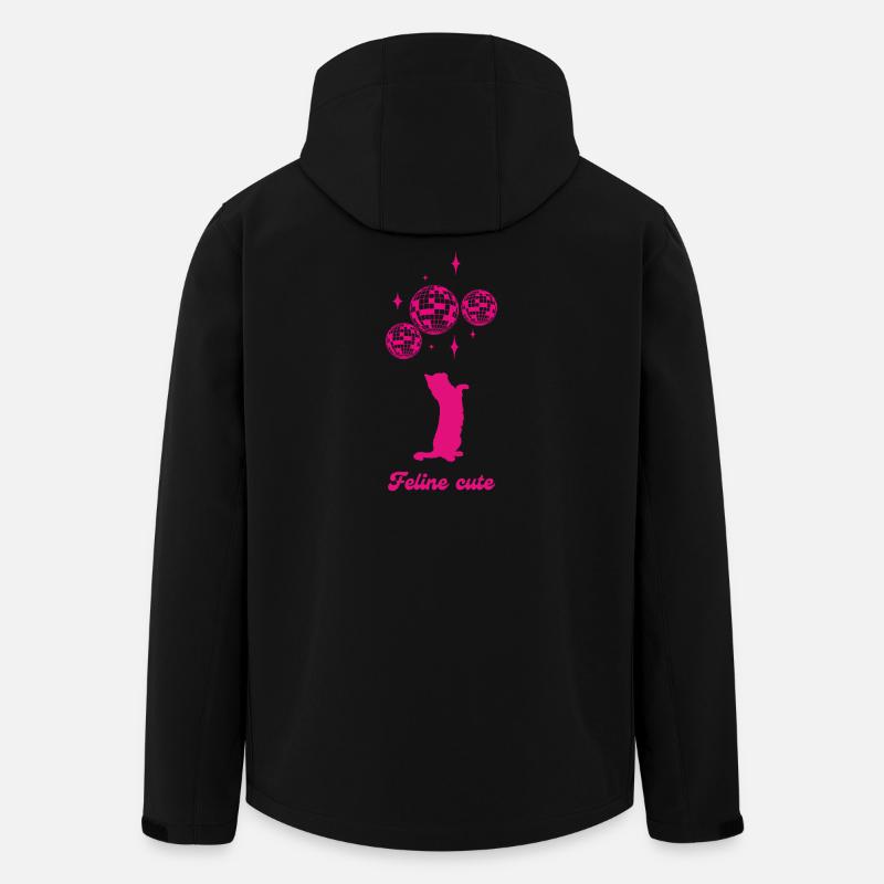 Niedliche Katze - Recycelte Männer Softshell-Jacke von Stanley/Stella - Schwarz
