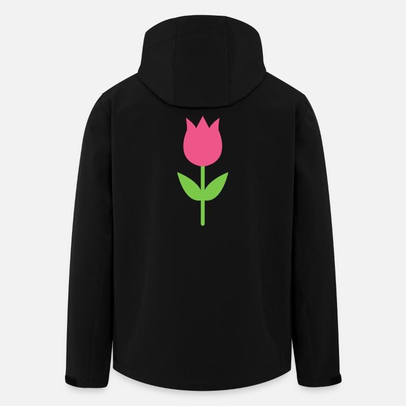 Tulpe - Recycelte Männer Softshell-Jacke von Stanley/Stella - Schwarz