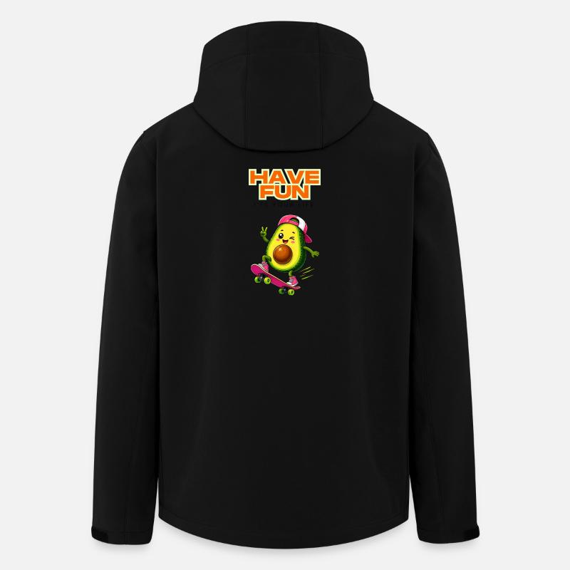 Plaisir de skate à l’avocat - Veste softshell homme en polyester recyclé Stanley/Stella - noir