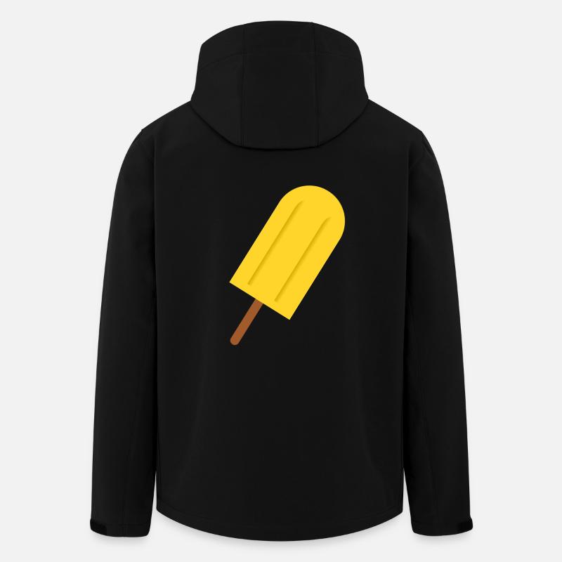 Popsicles in comic style summer - Men’s Recycled Softshell Jacket by Stanley/Stella - black
