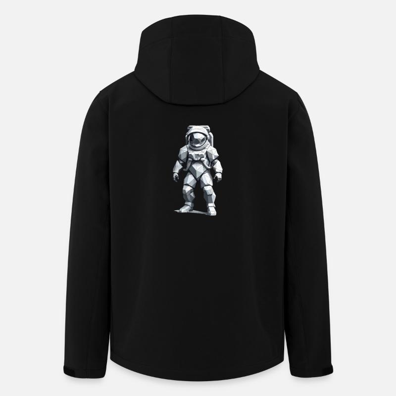 Astronaut - Beruf Design Sticker - Recycelte Männer Softshell-Jacke von Stanley/Stella - Schwarz