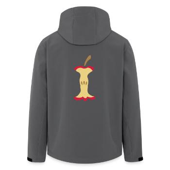 Apple - apple - Men’s Recycled Softshell Jacket by Stanley/Stella - black - Back - AI Model Male 185 light (185cm)